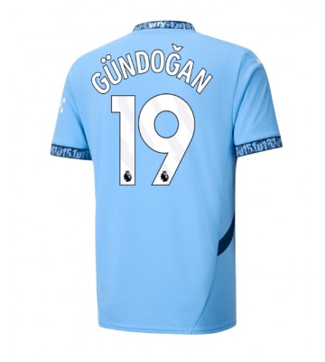Manchester City Ilkay Gundogan #19 Replika Hjemmebanetrøje 2024-25 Kortærmet